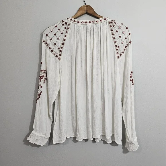 NWT Anthro RD + Koko Beaded Boho Top - Picture 2 of 4